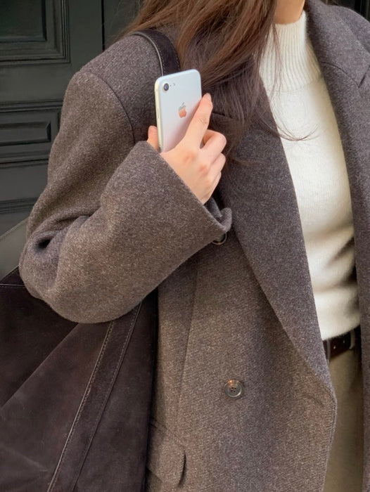 Premium Stanford Double 70% Wool Coat