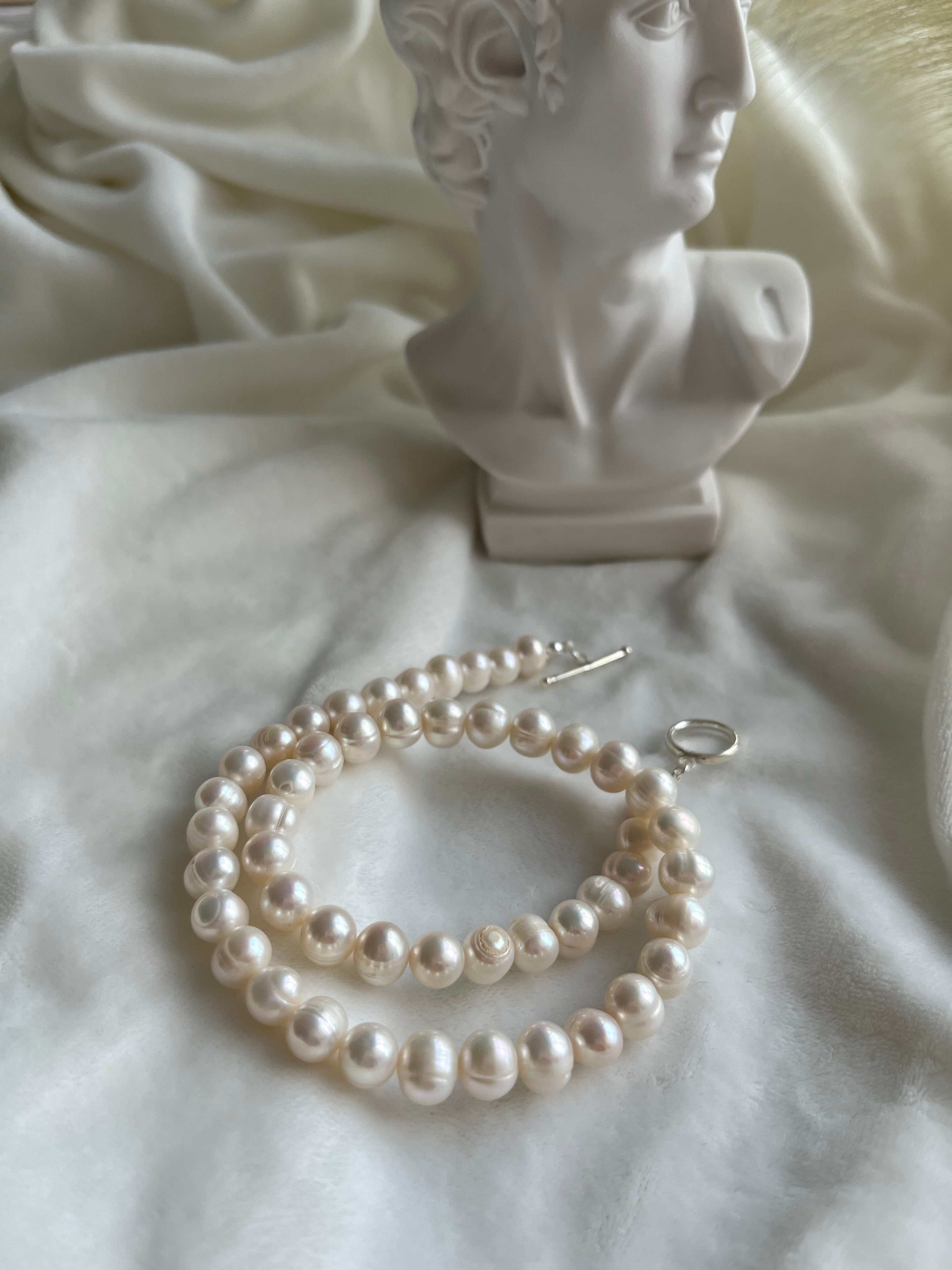 Silver Ugly Freshwater Pearl Necklace