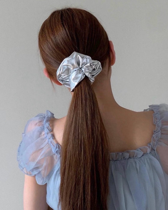 Silver Scrunchie
