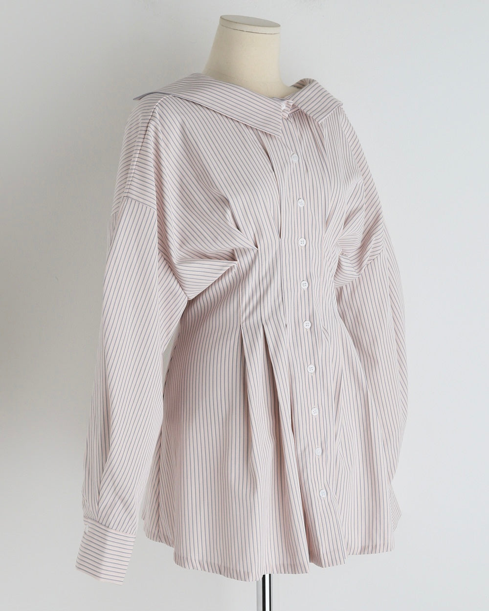 [ Pre-order ] Back Strap Shirt Mini Dress