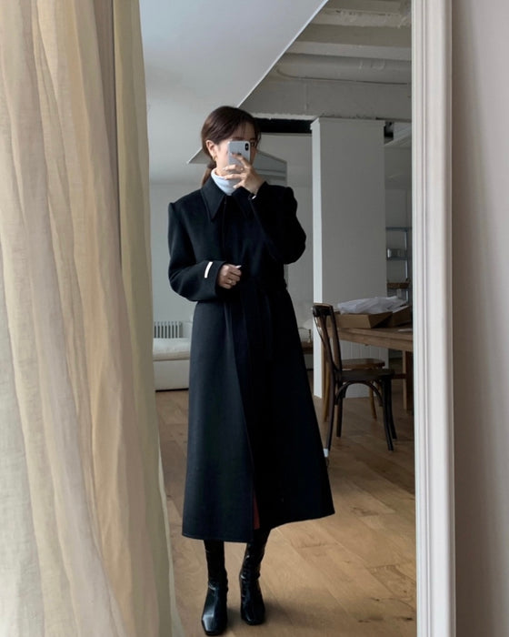 Vin Handmade 90% Wool Coat with Padded Vest