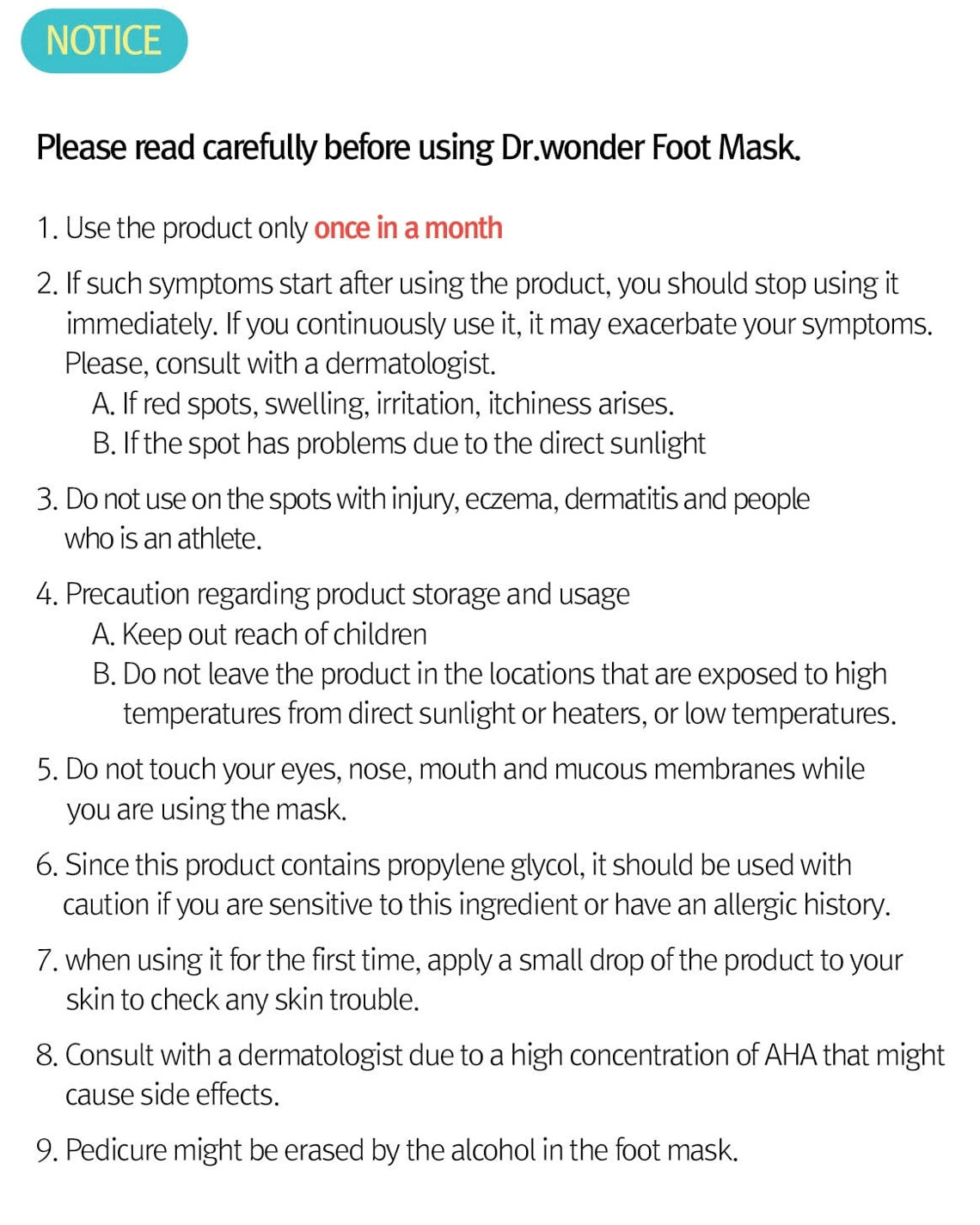 [ Dr+wonder ] Crocodile Foot Peeling Mask