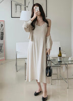 Linen Shirt Dress Set