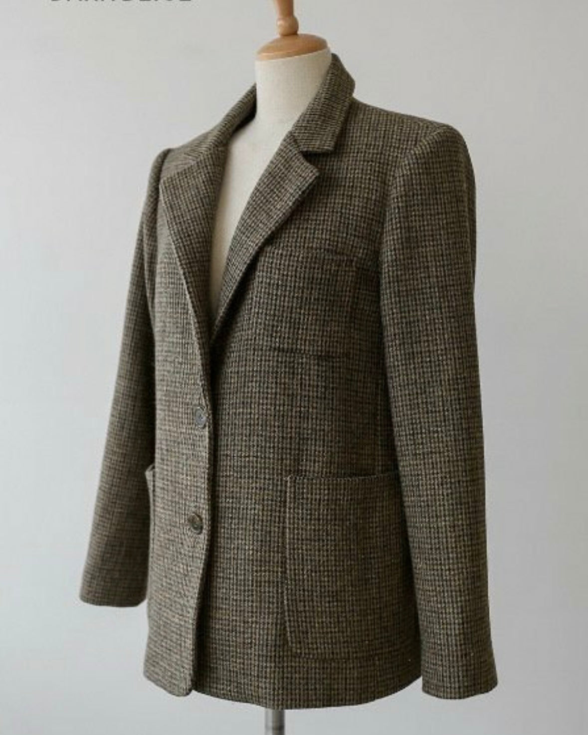 Classic Check Wool Jacket - 60% Wool