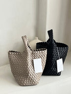 Aria Basket Woven Tote (+Pouch)