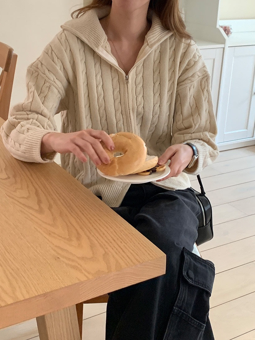 Pepper Knit Zip-Up
