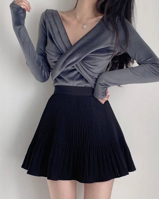Velvet Twist Long Sleeve