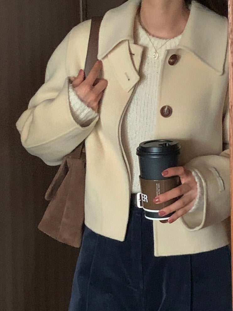 Butter 100% Wool Short Coat