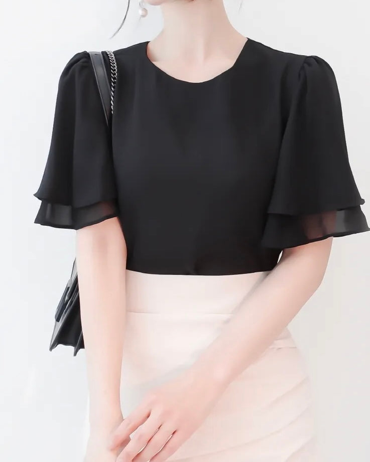Wave Frill Blouse