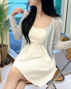 Banding Flare Mini Dress