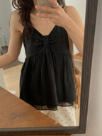 Ribbon Flare Cami Blouse