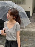 Soda Scoop-Neck Knit