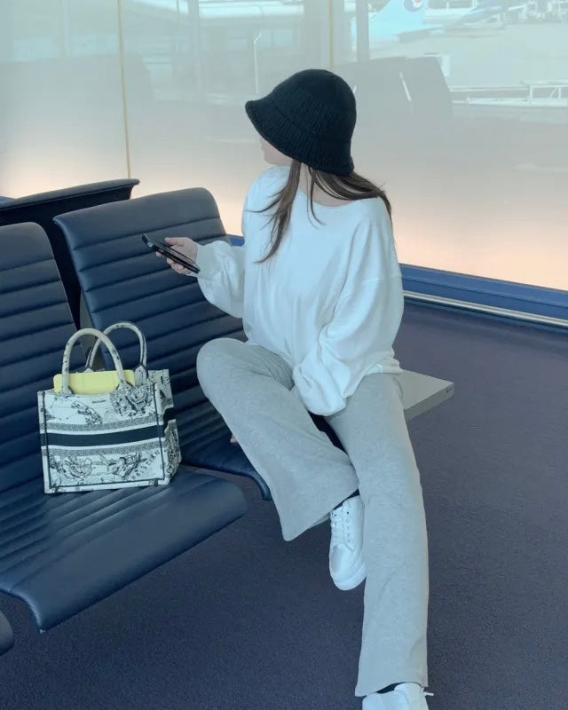 Modal Banding Flared Pants