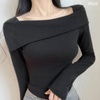 Unbalanced Shoulder Long Sleeve
