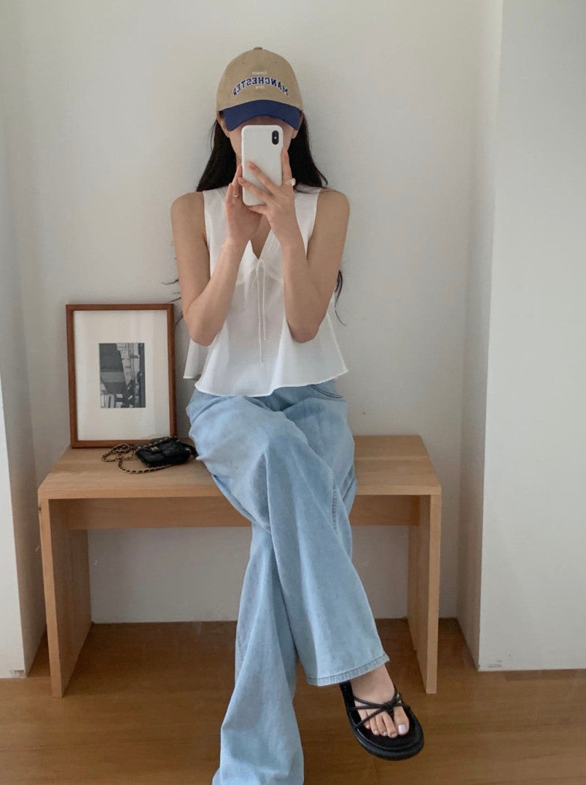 [ M ] Summer Mid-Rise Wide Fit Jeans