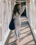 Miranda Hoodie Zip Up & Mermaid Skirt Set