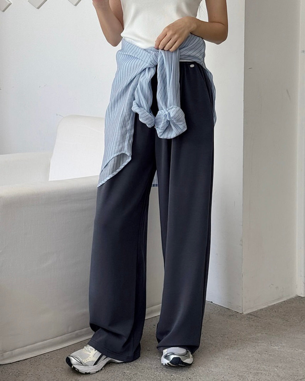 Any Pintuck Track Pants