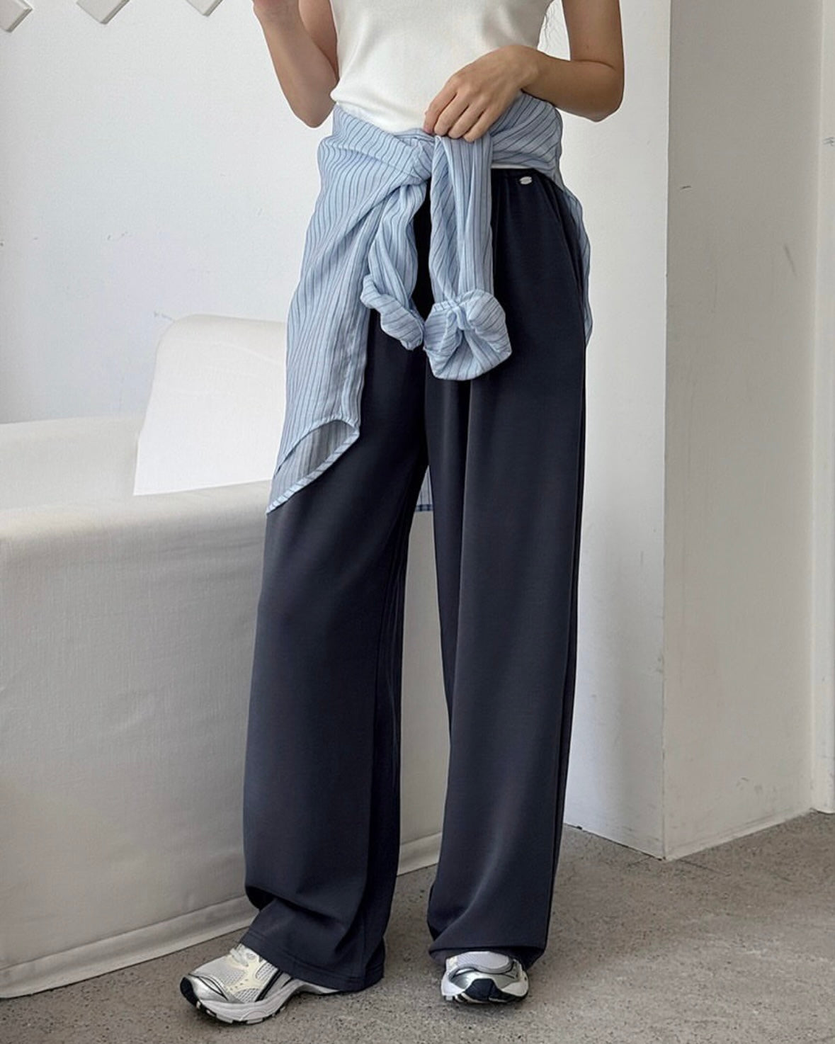 Any Pintuck Track Pants