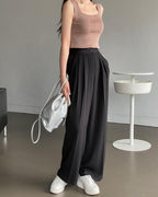 Square-Neck Knit Sleeveless