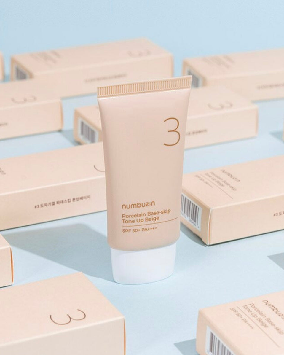 [ numbuzin ] No. 3 Porcelain Base-skip Tone Up Beige 35mL