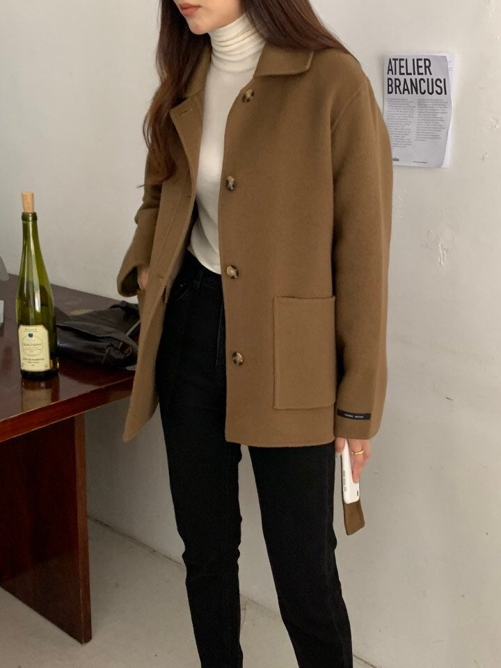[ Pre-order ] Panna Half Wool Coat