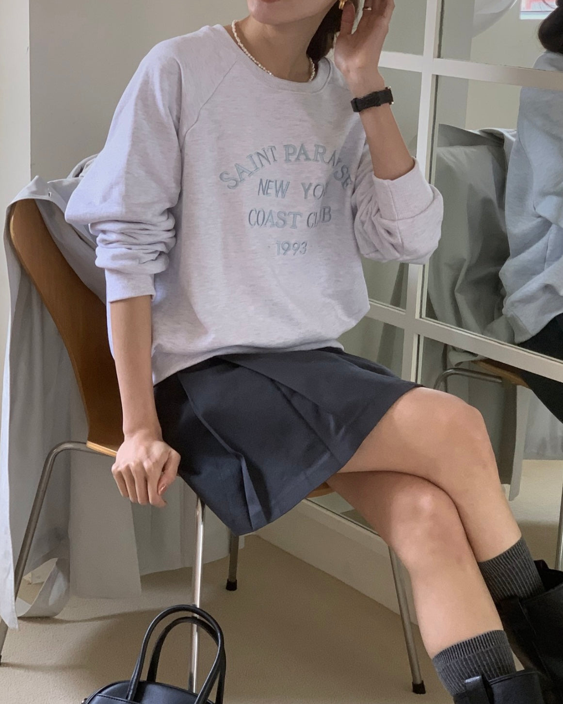 Saint Embroidery Sweatshirt