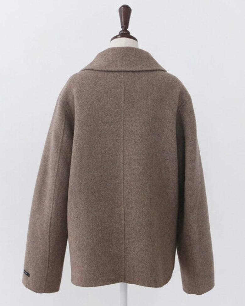 Double 90% Wool Short Coat