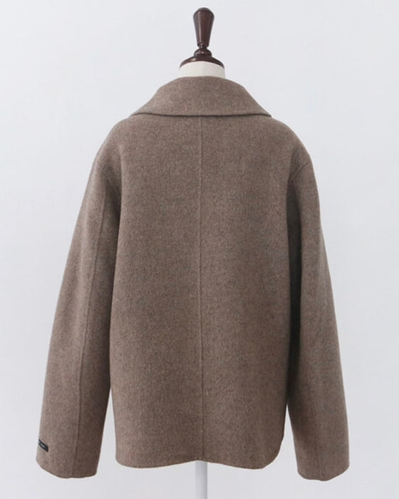 Double 90% Wool Short Coat
