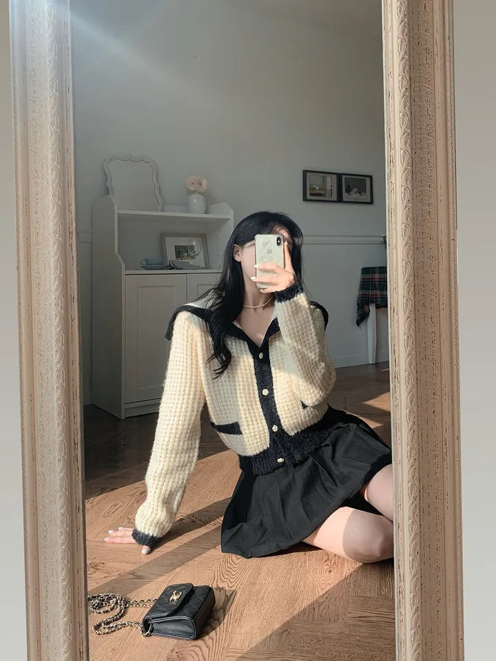 Waffle Cardigan