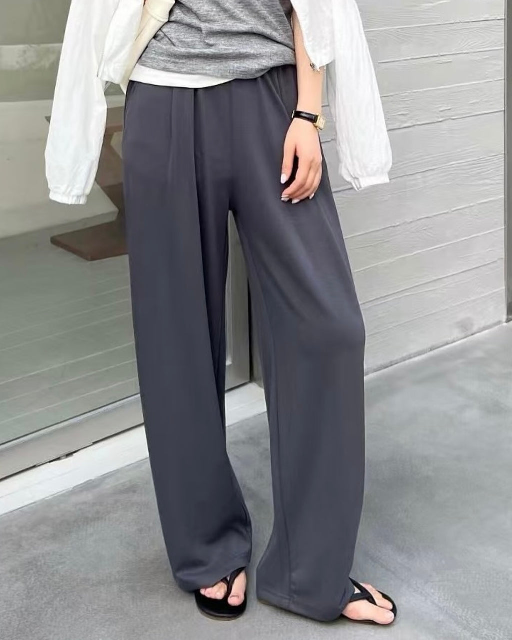 Any Pintuck Track Pants