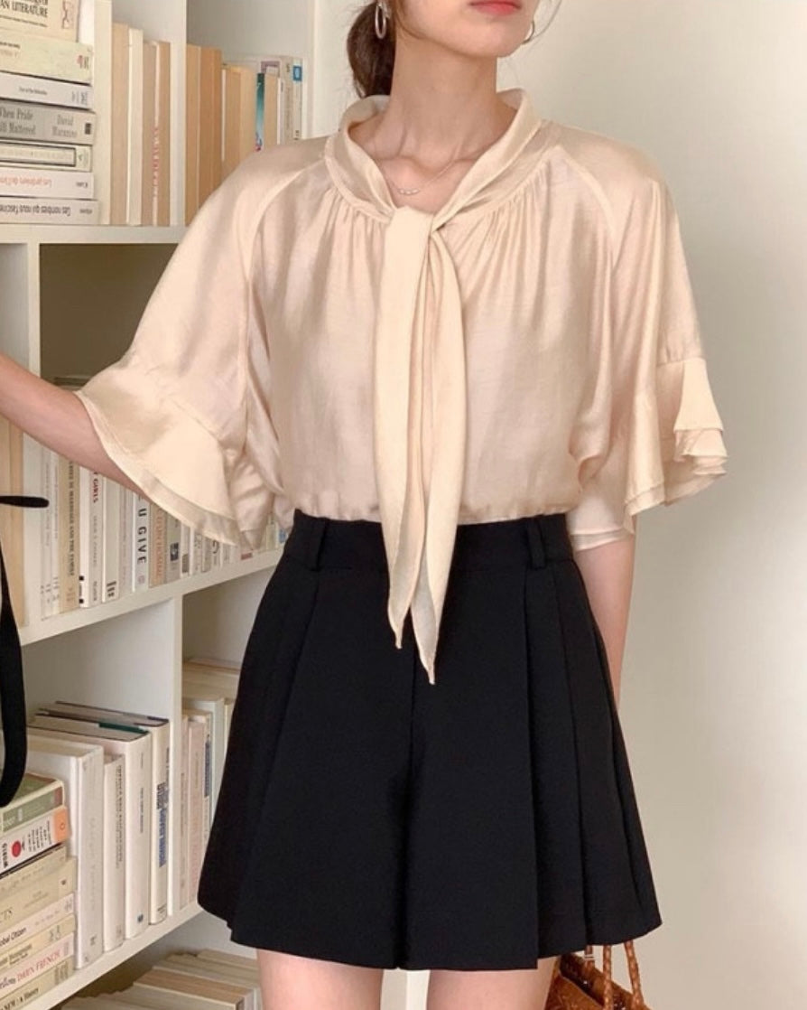 Pure Tie Blouse