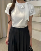 Modal Tie Short-Sleeves