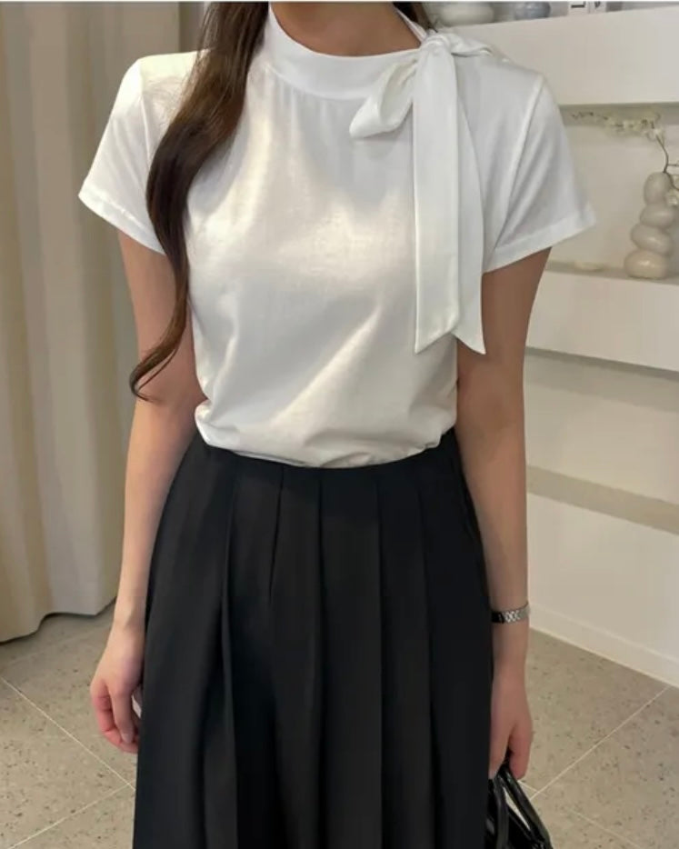Modal Tie Short-Sleeves