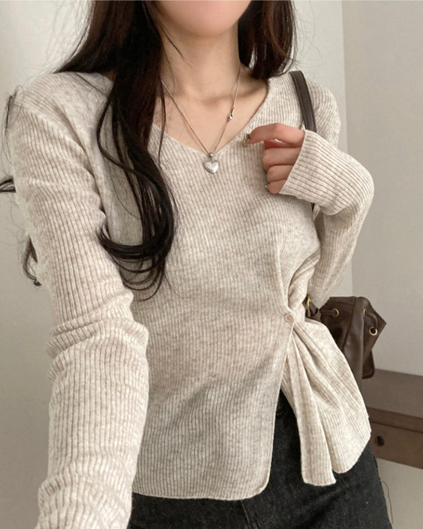 Bamboo Button Knit