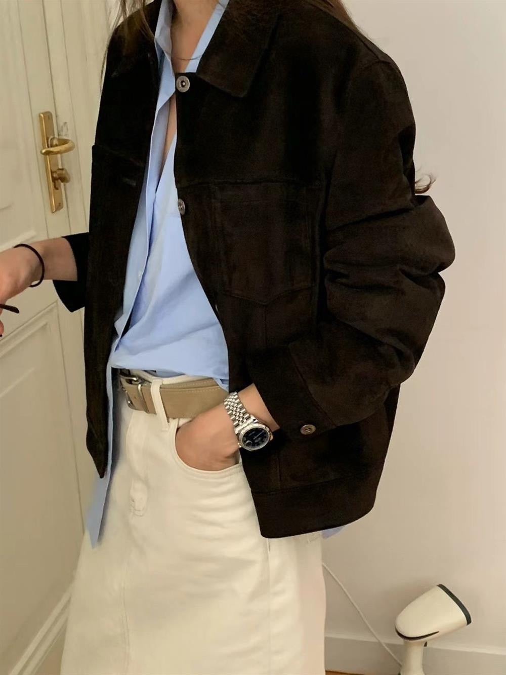 Brick Suede Jacket