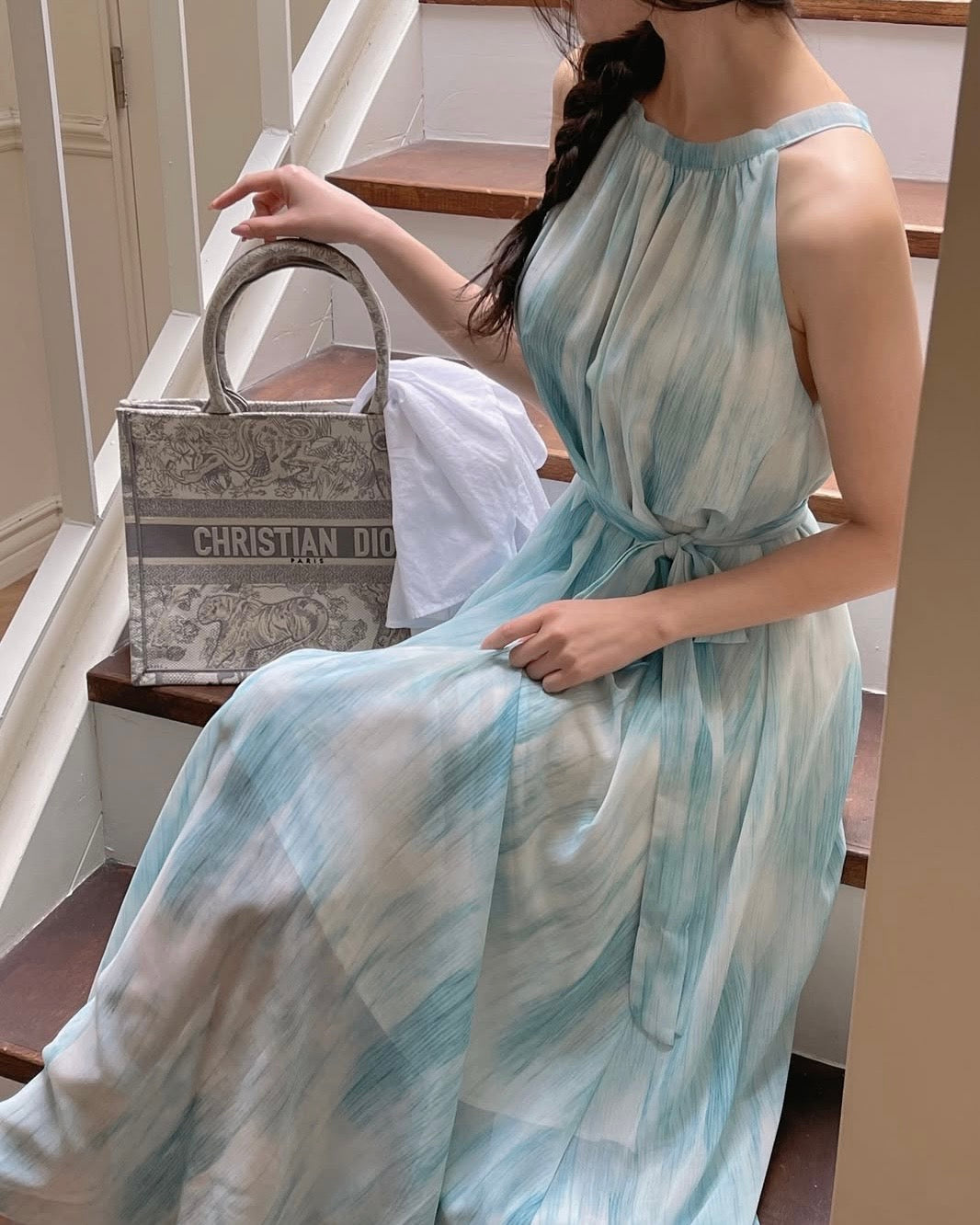[ Sale Excluded ] Aqua Maxi Dress