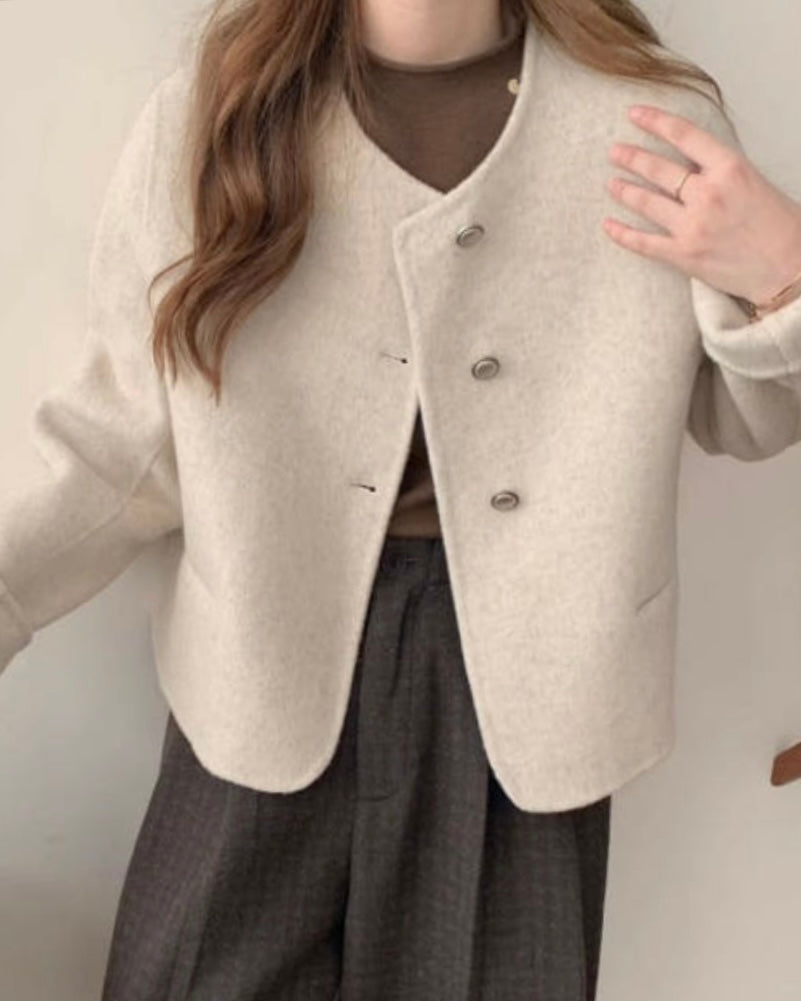 Round Wool Handmade Jacket