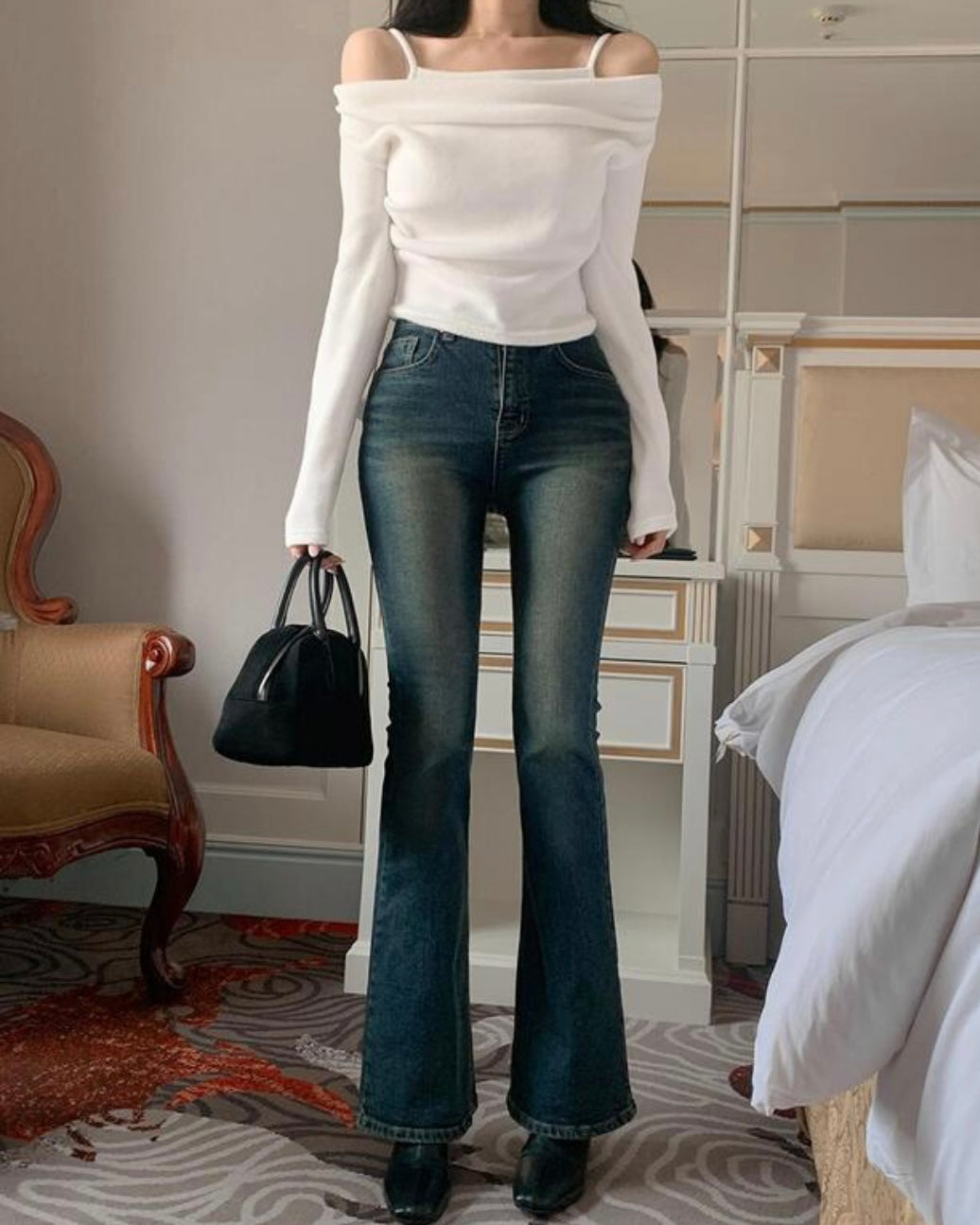 Stay-On Off-Shoulder Knit