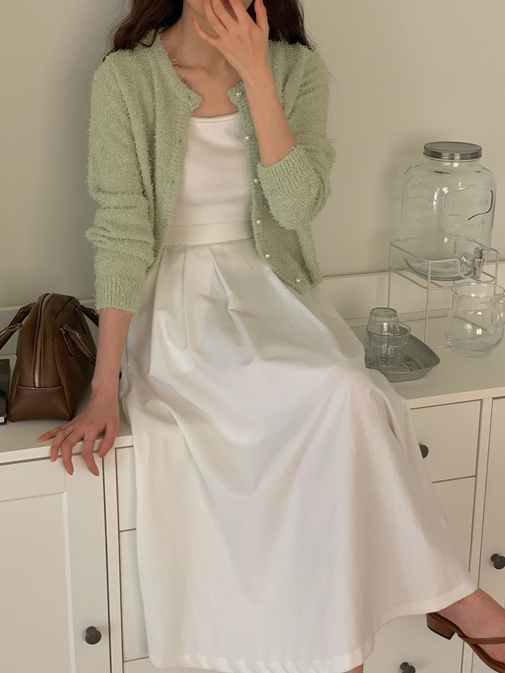 Hari Pearl Button Cardigan