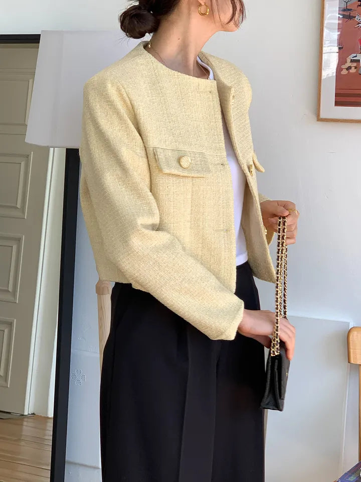Macaroon Tweed Jacket