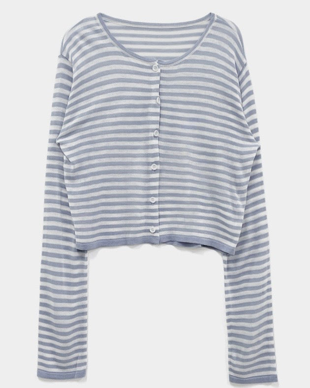 Breezy Striped Cardigan