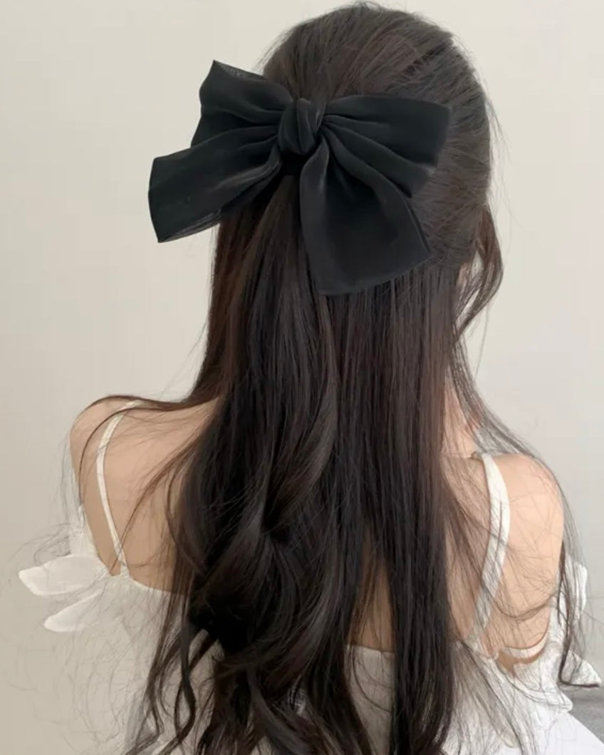 Organza Big Ribbon Hair Clip
