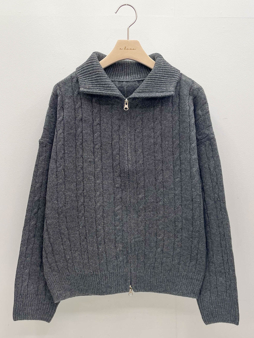 Pepper Knit Zip-Up