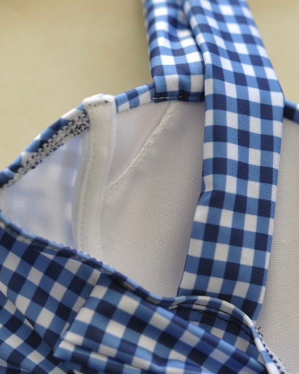 Check Back Ribbon Bikini