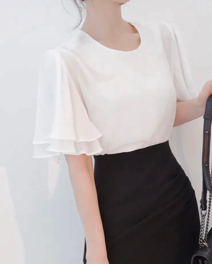 Wave Frill Blouse