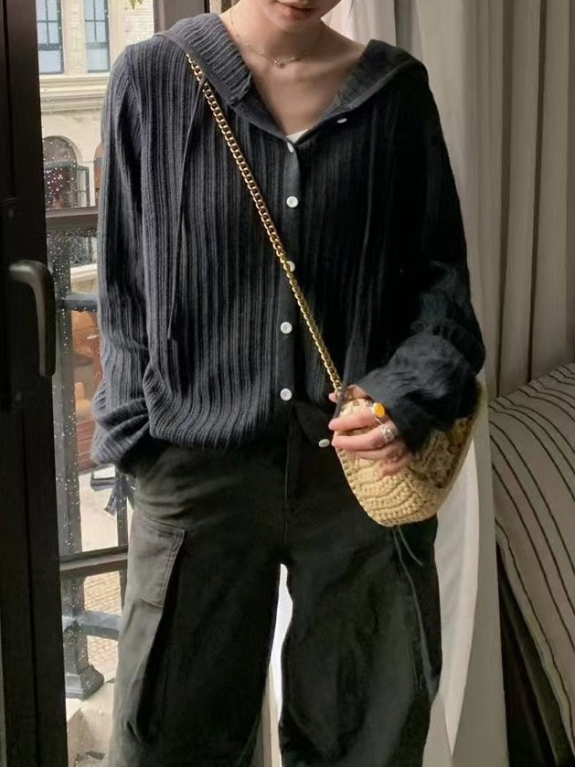 Egg Hoodie Cardigan