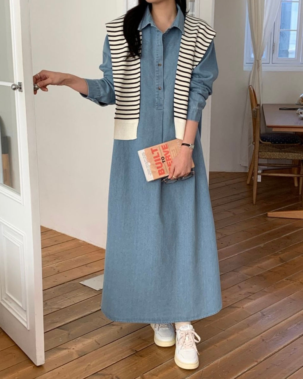 Denim Overfit Maxi Dress
