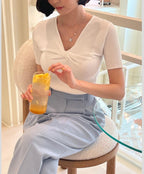 Twist Short Sleeves Knit