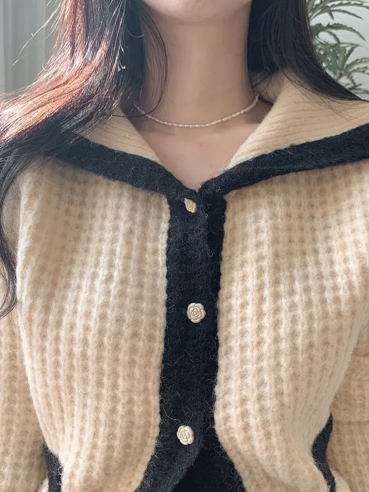 Waffle Cardigan