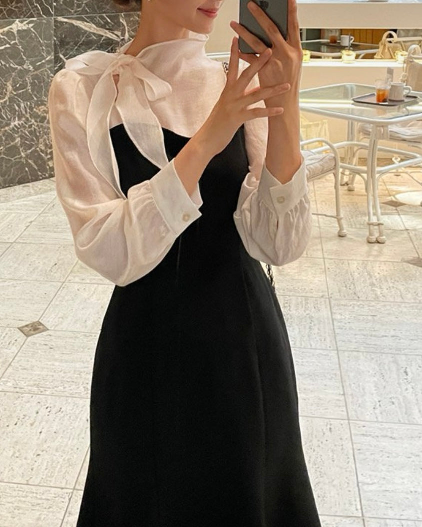 Scarf Bustier Dress